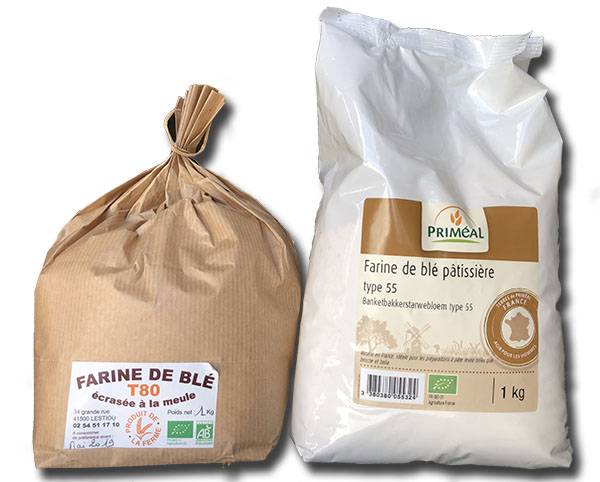 Farine Fine de Blé T55-65 Bio - 1kg